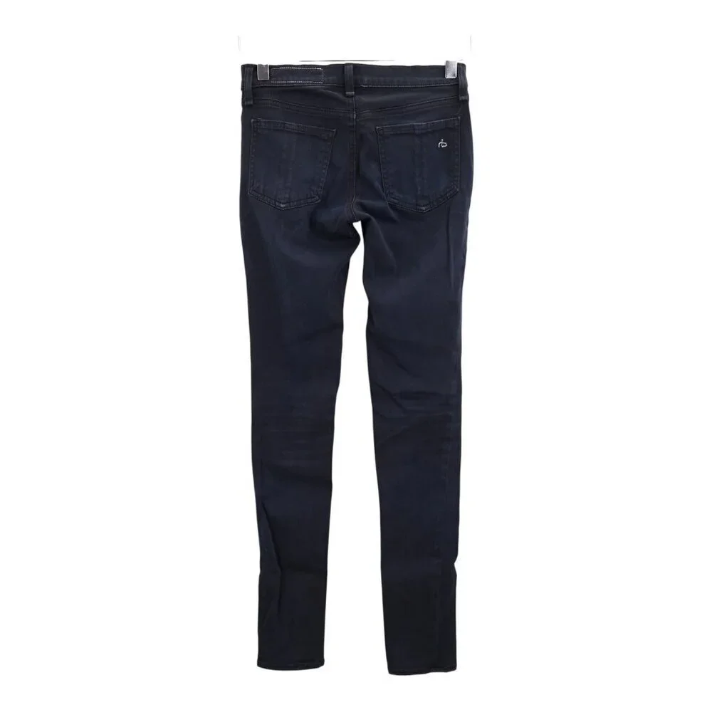 Rag & Bone Legging Skinny Leg Womens Jeans Black Size 24 Denim Pockets Stretchy